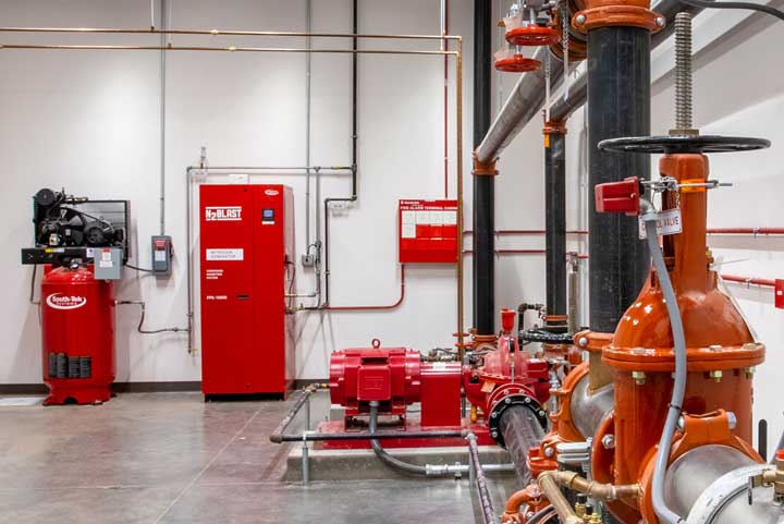Fire protection installation